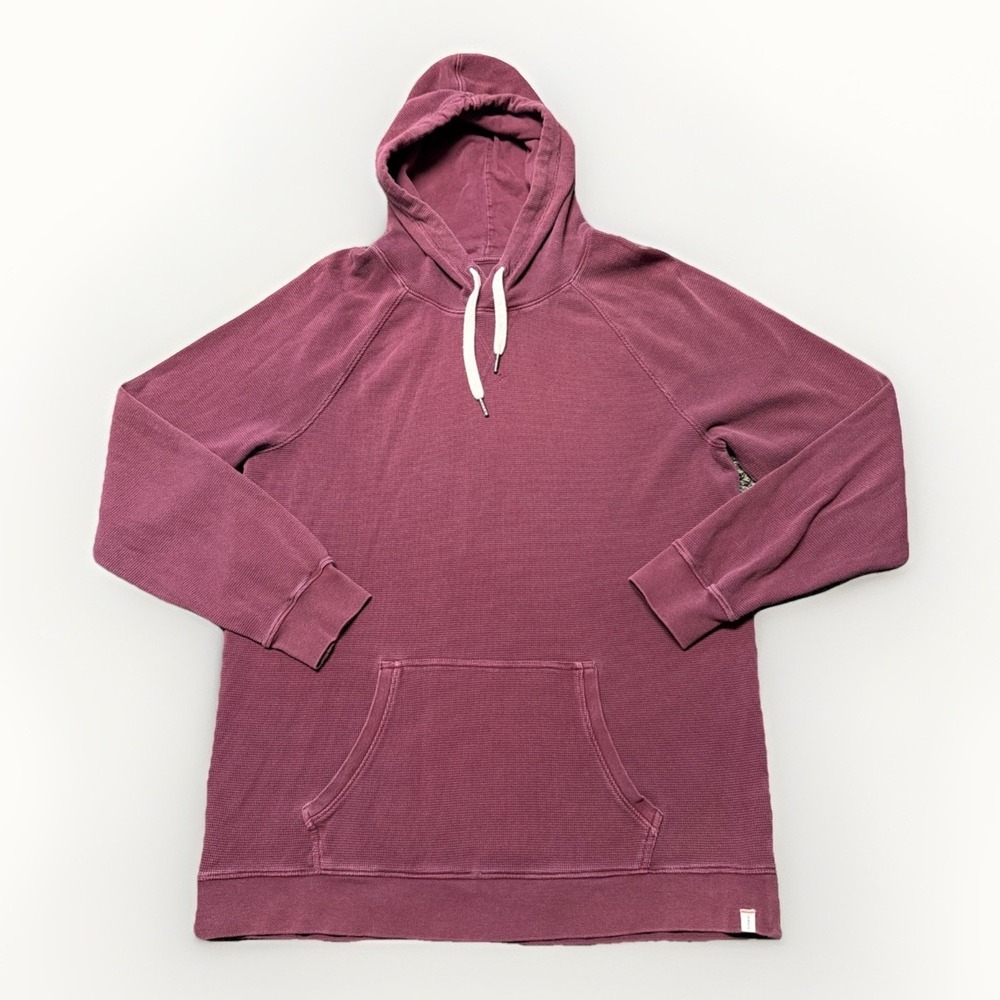 The Normal Brand Hoodie Mens Large Red Long Sleeves Hooded Sweatshirt Stretch